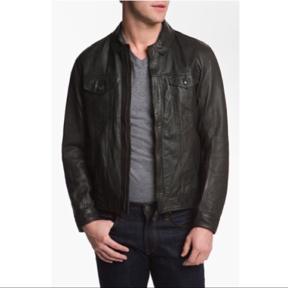 Edun ‘Classic’ Lamb Skin Leather Jacket (Men’s XL)